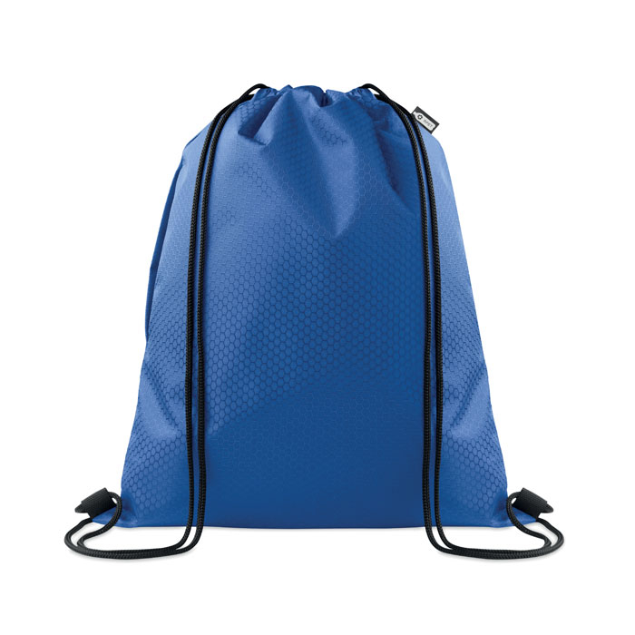 Sac à cordon promotionnel en RPET 420D Daykit Bleu royal